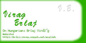 virag brlaj business card